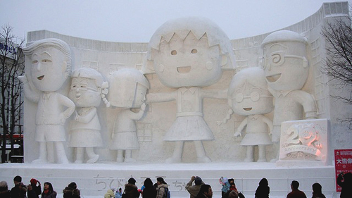 Những tác phẩm điêu khắc bằng tuyết đáng yêu 