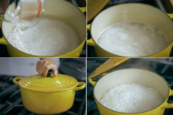 Cách nấu cơm gạo Nhật