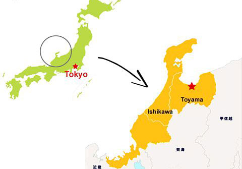 Vị trí địa lý của tỉnh Ishikawa Nhật Bản