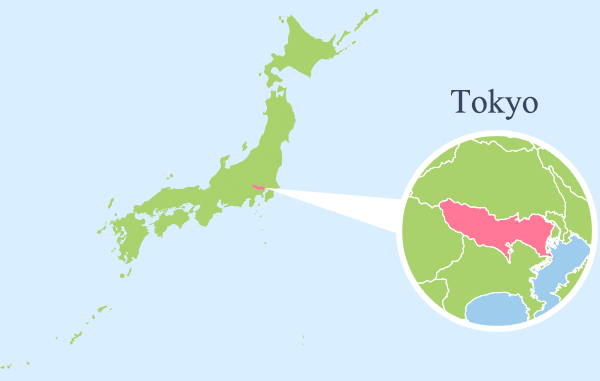 vị trí địa lý thành phố tokyo nhật bản