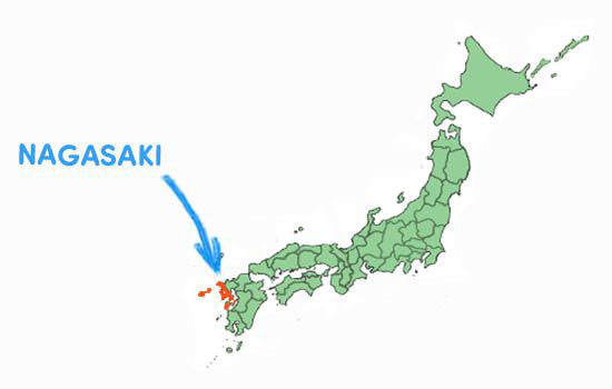 Vị trí địa lý tỉnh Nagasaki