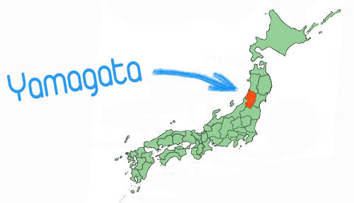 Vị trí địa lý tỉnh Yamagata nhật Bản