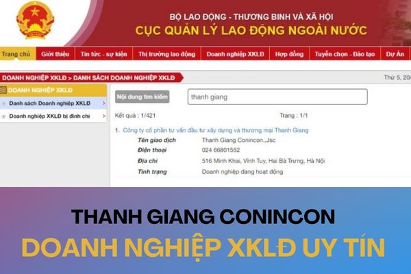 Tra cứu doanh nghiệp XKLĐ uy tín