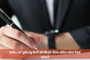 Mẫu sơ yếu lý lịch đi Nhật Bản điền như thế nào?