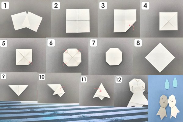 Cách làm búp bê cầu mưa bằng giấy (Origami)