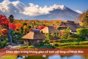 Làng cổ Nhật Bản đẹp tựa tranh vẽ khiến du khách mê mẩn