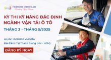 THANH GIANG CHÍNH THỨC NHẬN ĐĂNG KÝ THI KỸ NĂNG ĐẶC ĐỊNH SỐ 1 – NGÀNH VẬN TẢI Ô TÔ