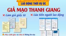 Cảnh báo giả mạo Thanh Giang – Lừa đảo lao động đi làm việc tại Úc
