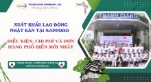 Xuất khẩu lao động Nhật Bản tại Sapporo 2026 – Điều kiện, chi phí và đơn hàng phổ biến mới nhất