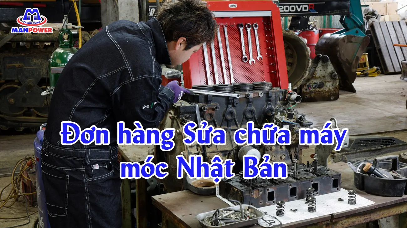 Đơn hàng Sửa chữa máy móc Nhật Bản