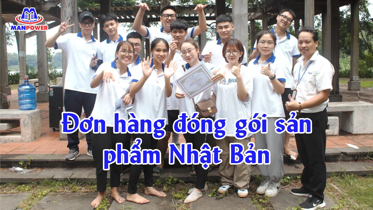 Đơn hàng đóng gói sản phẩm Nhật Bản