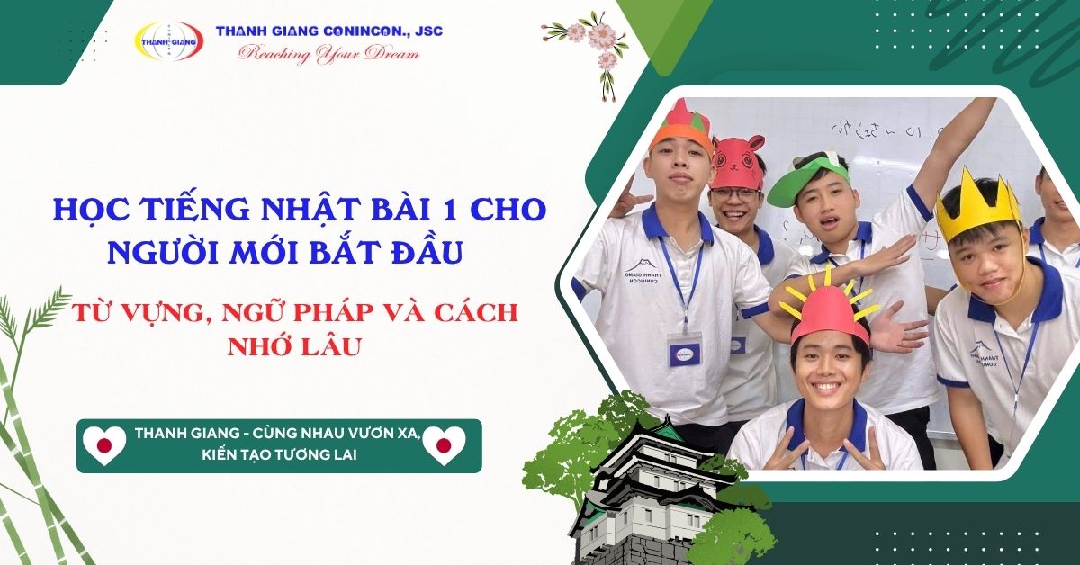 học tiếng nhật bài 1
