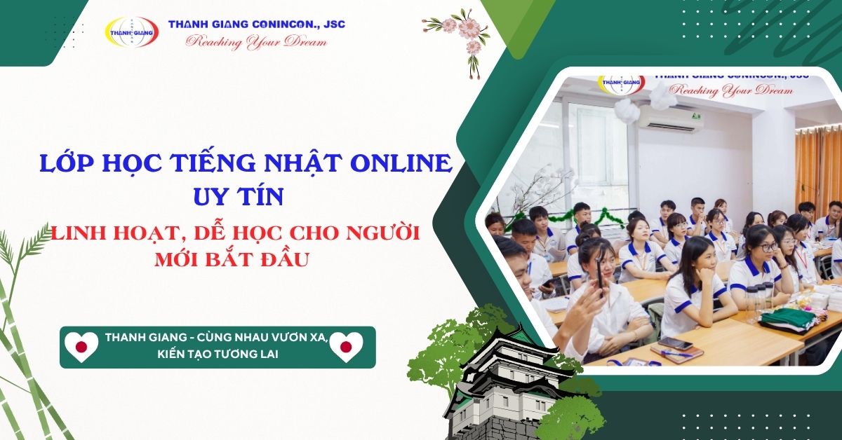 lớp học tiếng nhật online