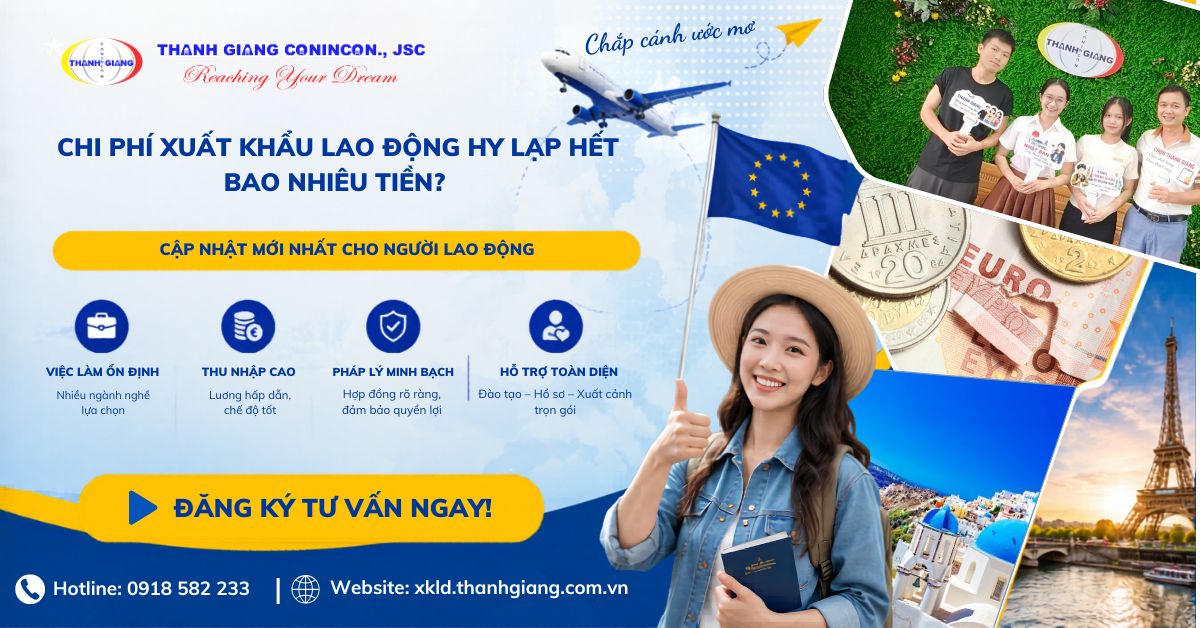 Chi phí xuất khẩu lao động Hy Lạp