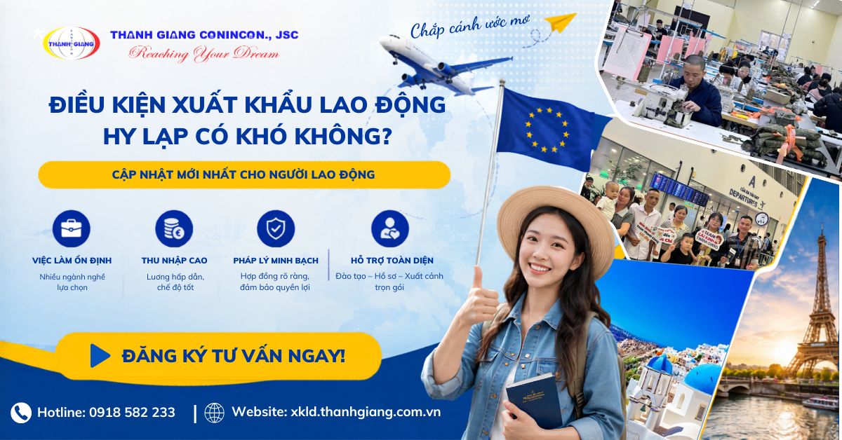 Điều kiện xuất khẩu lao động Hy Lạp