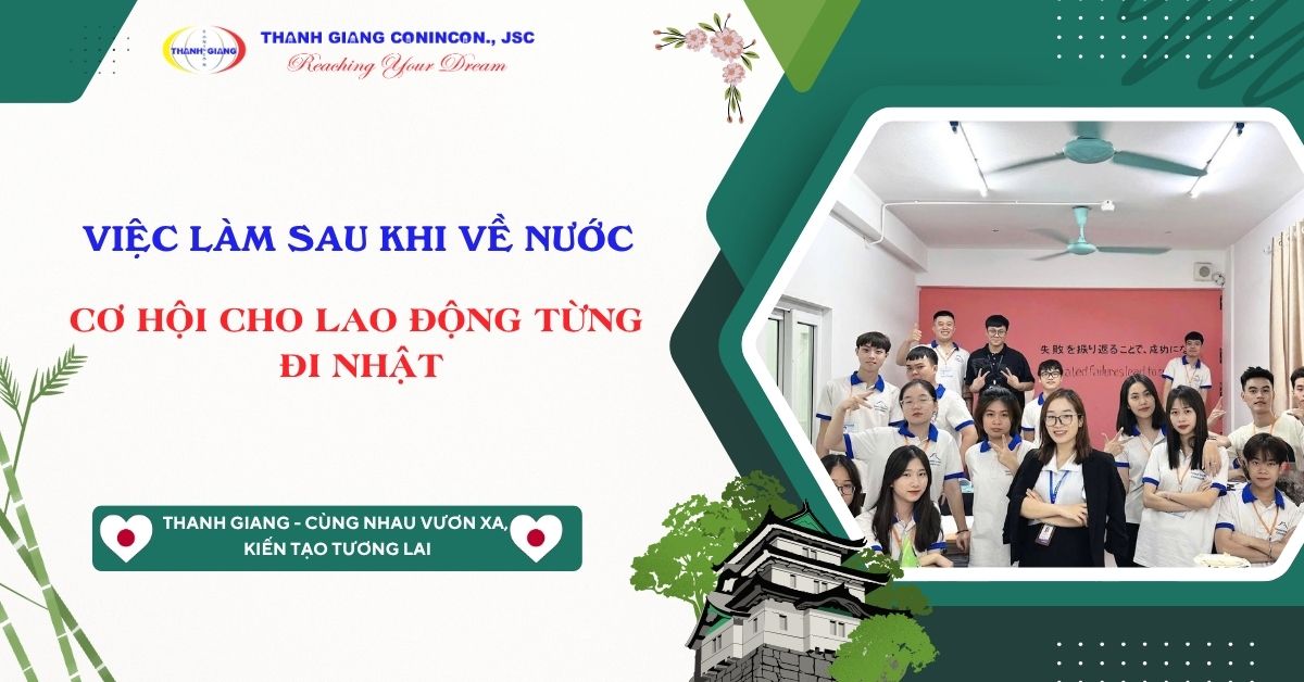 Việc làm sau khi về nước