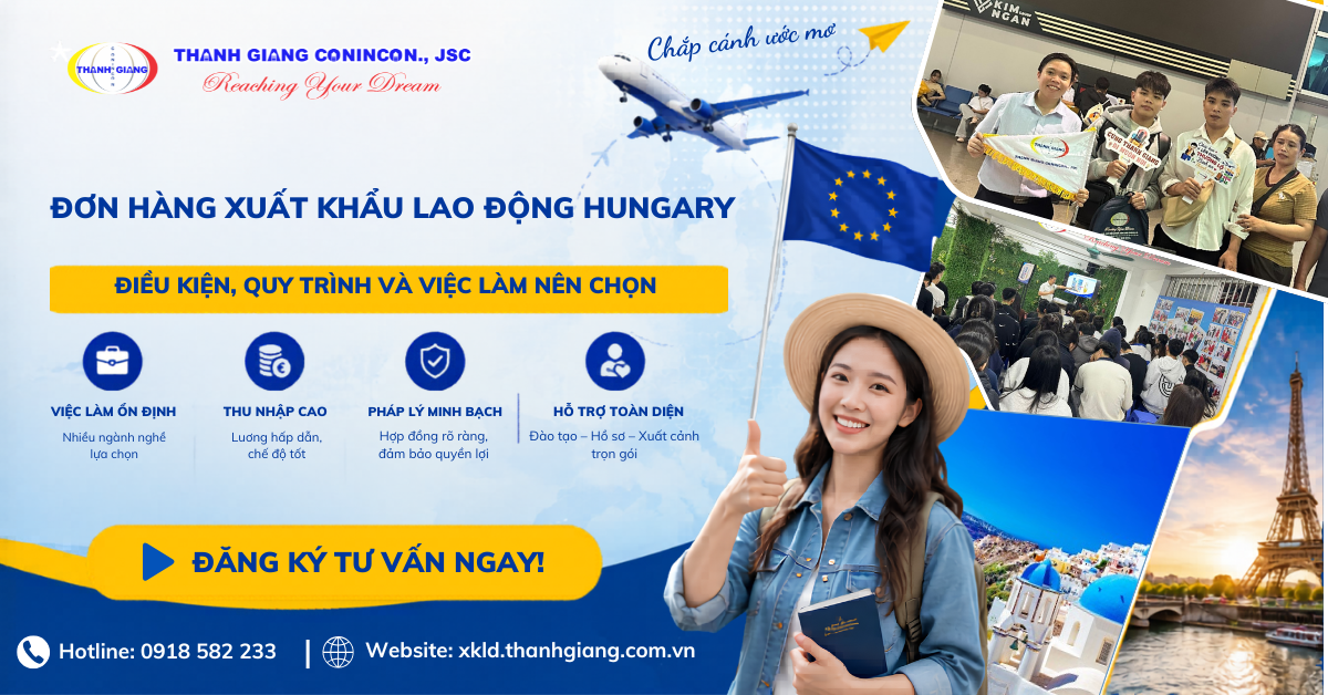 Đơn hàng xuất khẩu lao động Hungary