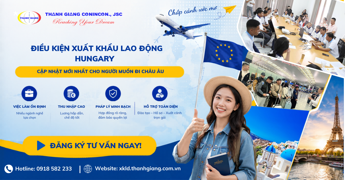 Điều kiện Xuất khẩu lao động Hungary
