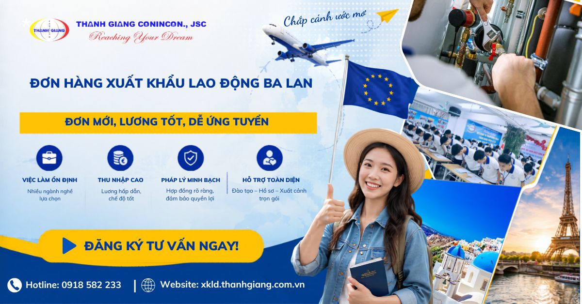 Đơn hàng Xuất khẩu lao động Ba Lan