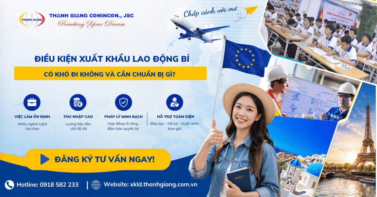 Điều kiện Xuất khẩu lao động Bỉ