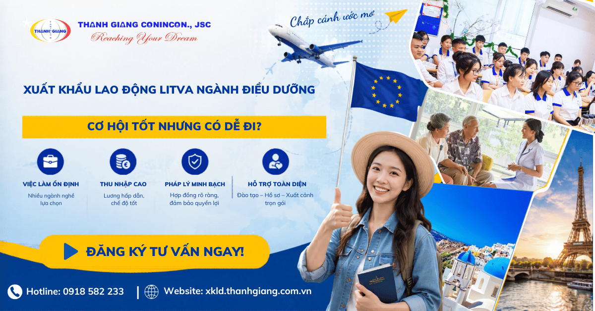 Xuất khẩu lao động Litva ngành Điều dưỡng
