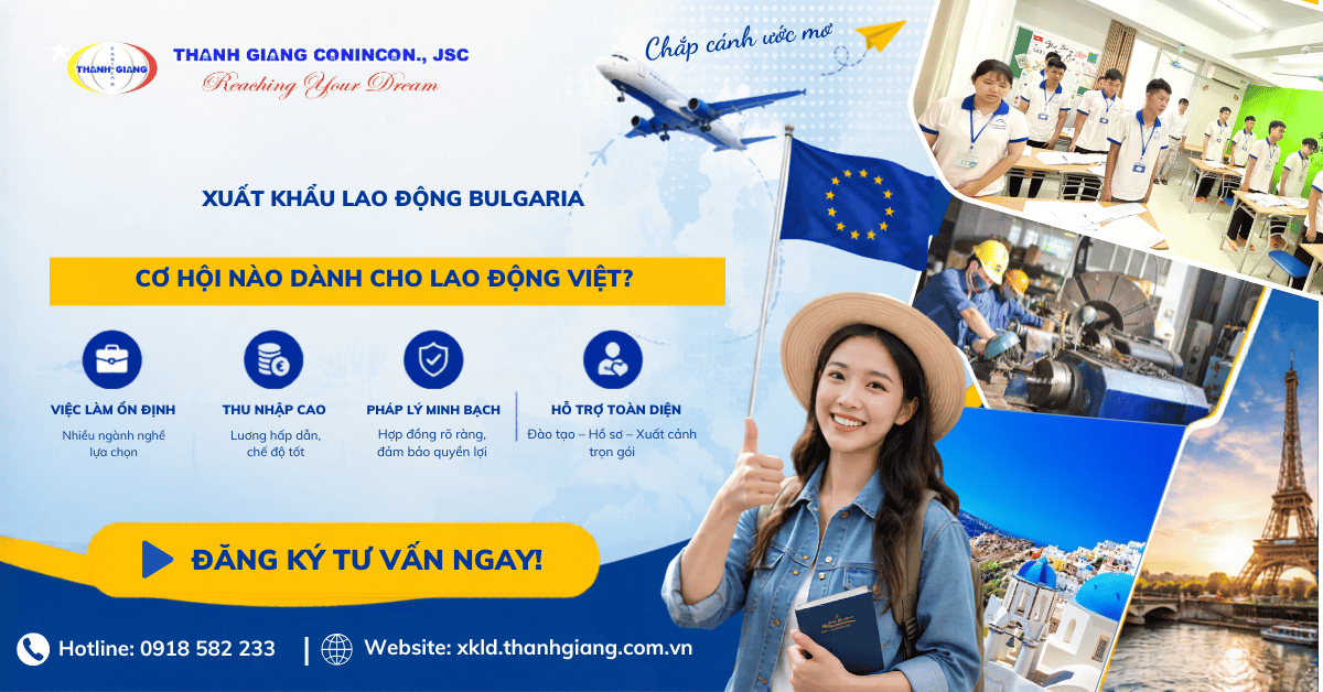 xuất khẩu lao động Bulgaria
