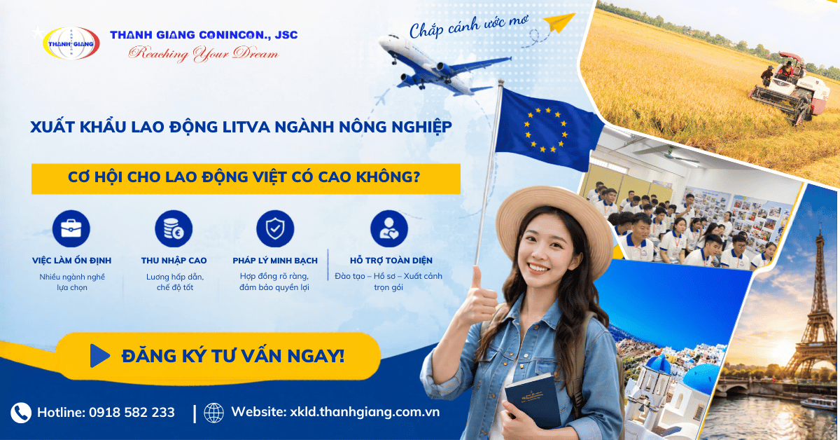 Xuất khẩu lao động Litva ngành nông nghiệp