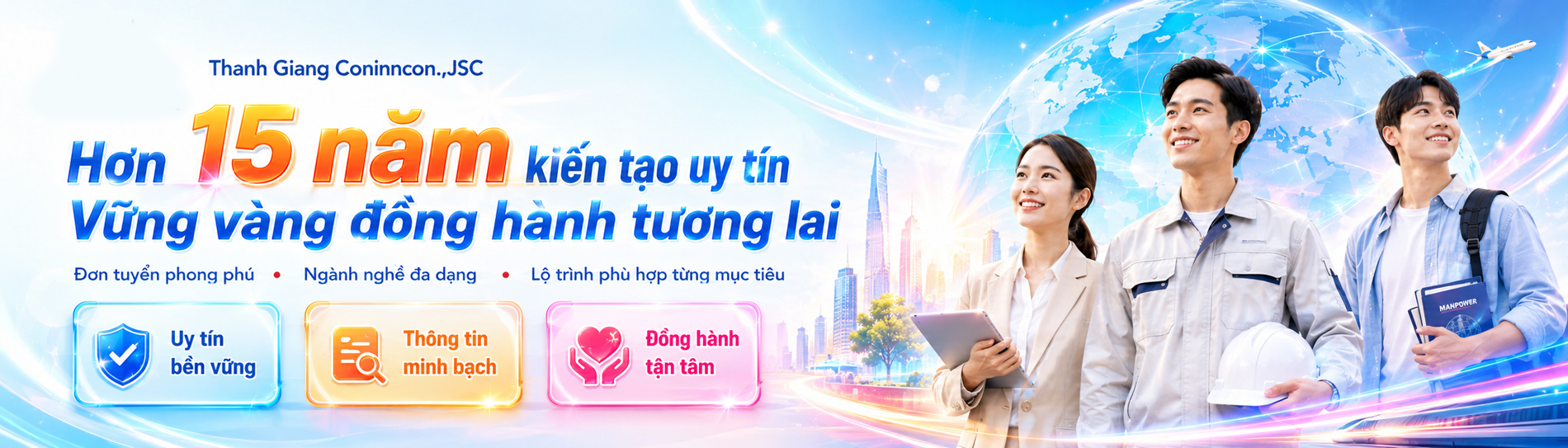 Xuất khẩu lao động Thanh Giang Conincon.,jsc Banner xkld thanh Giang