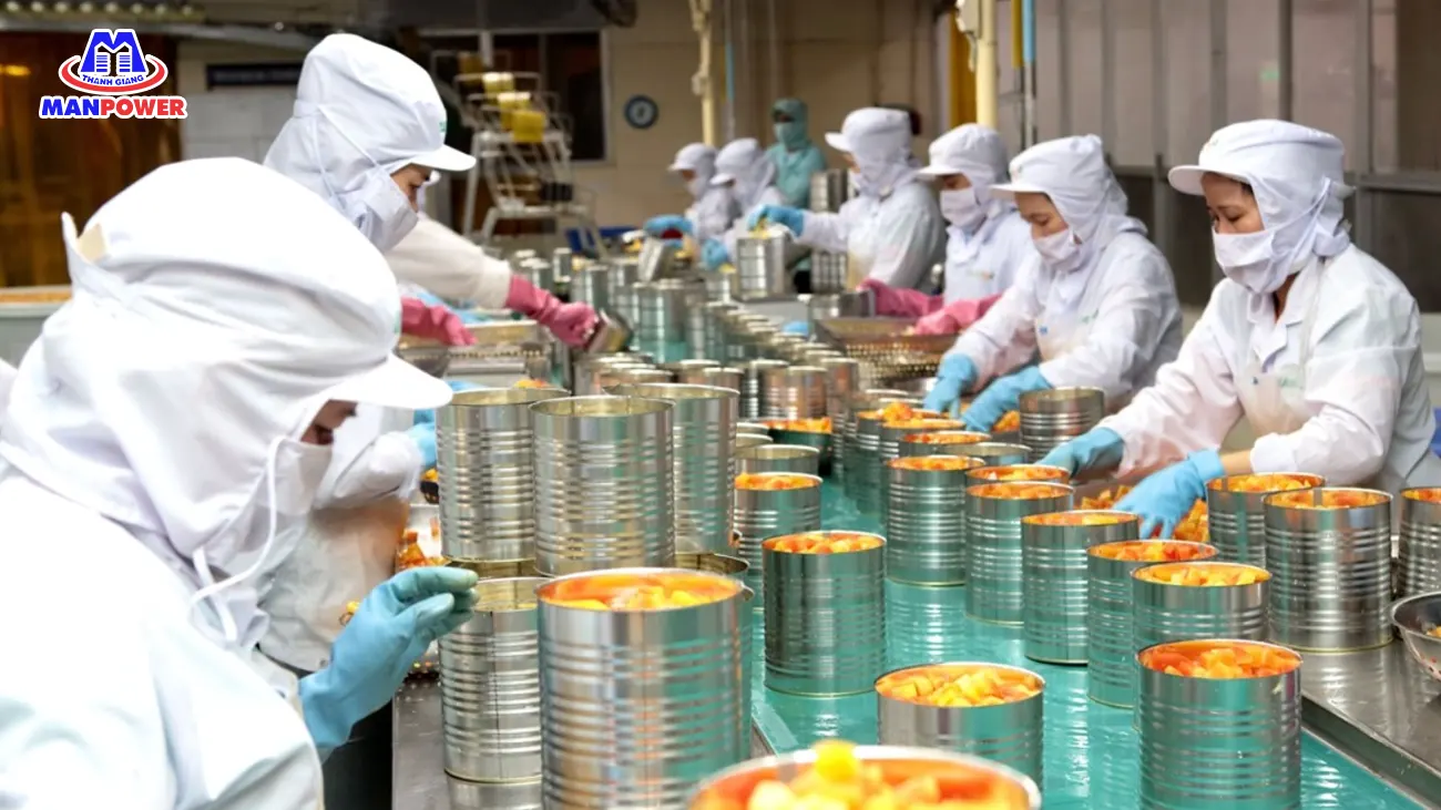xuất khẩu lao động ngành chế biến thực phẩm