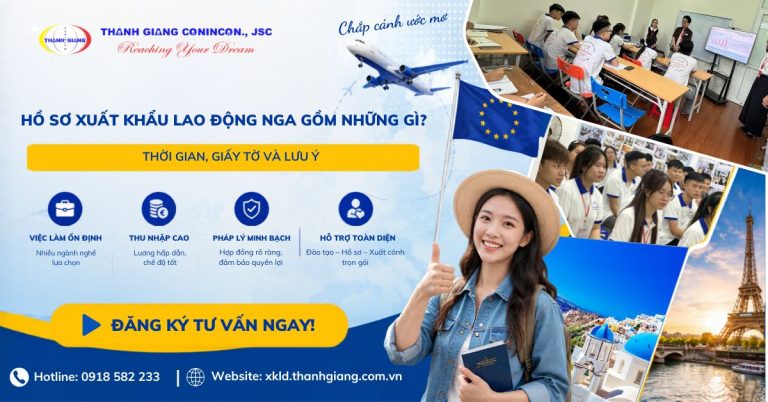 hồ sơ Xuất khẩu lao động Nga
