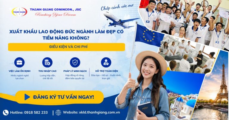 xuất khẩu lao động Đức ngành làm đẹp