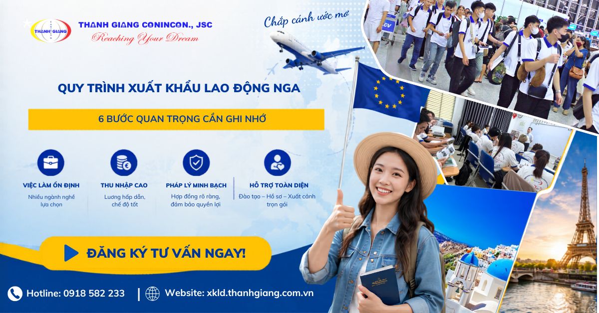 Quy trình xuất khẩu lao động Nga
