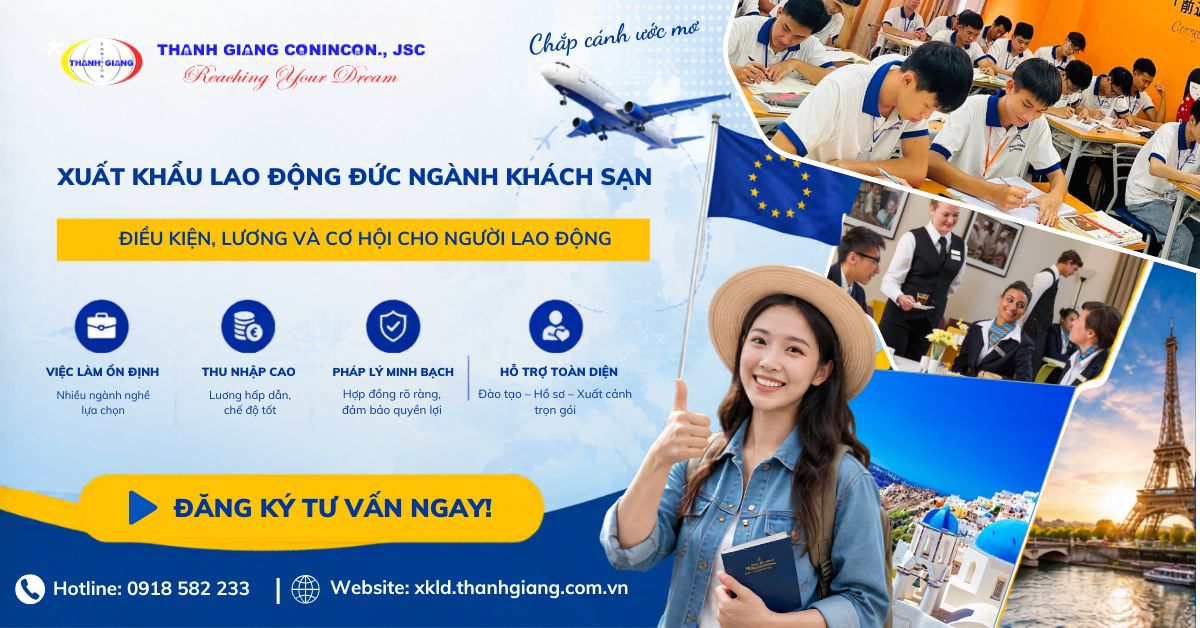 Xuất khẩu lao động Đức ngành khách sạn