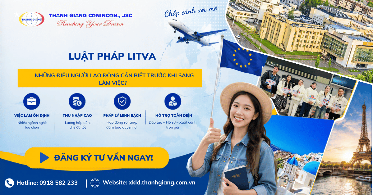 Luật pháp Litva và những điều người lao động cần biết trước khi sang làm việc? 1 Luật pháp Litva