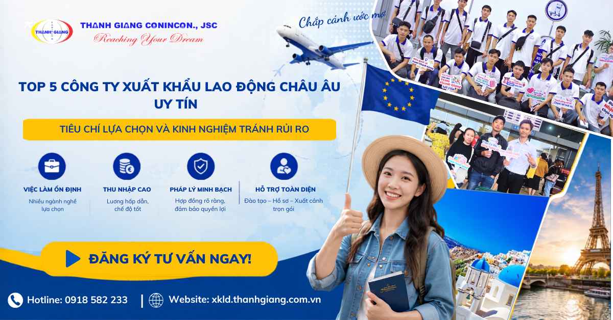công ty xuất khẩu lao động châu âu uy tín