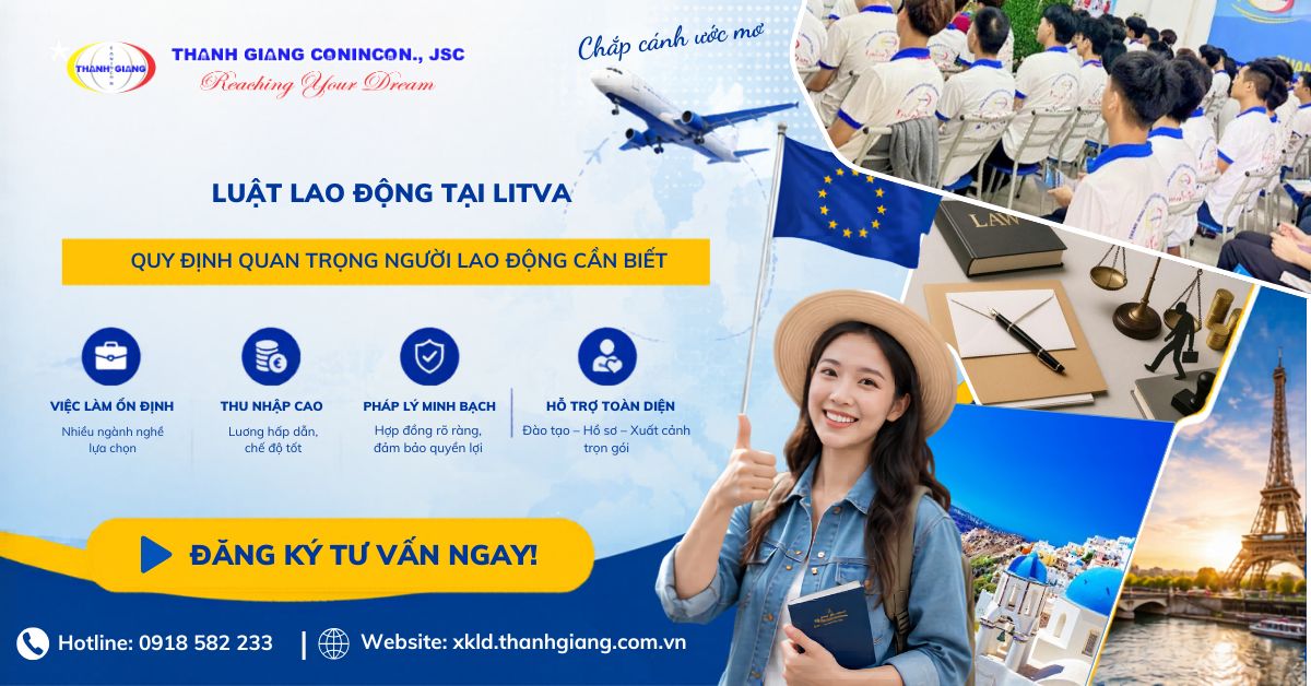 Luật lao động tại Litva - Quy định quan trọng người lao động cần biết 1 Luật lao động tại Litva