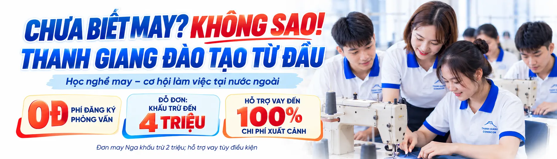Xuất khẩu lao động Thanh Giang Conincon.,jsc banner thanh giang may