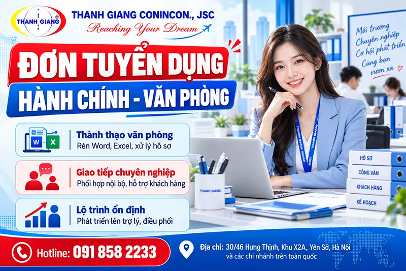 VNG221 - NHÂN VIÊN TUYỂN DỤNG - HÀ NỘI, HỒ CHÍ MINH 1 hành chính văn phòng