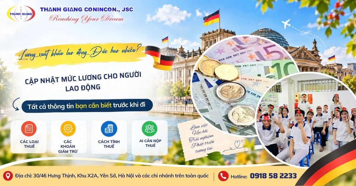 Lương xuất khẩu lao động Đức bao nhiêu? Cập nhật mức lương cho người lao động 1 Lương xuất khẩu lao động Đức